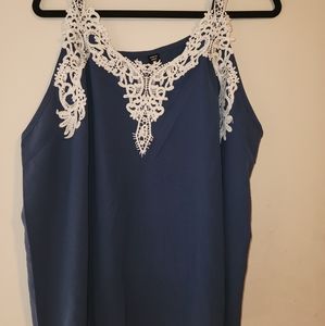 Shein Curve 3XL lace trim tank